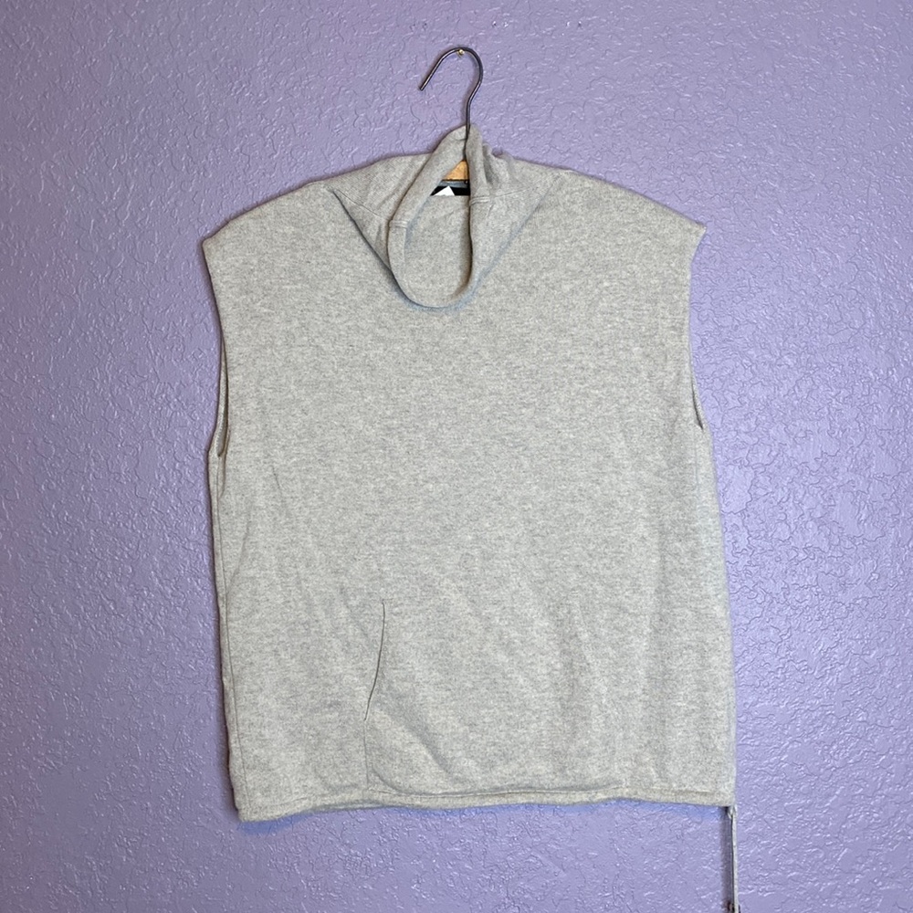 Cividini Cashmere pullover vest Mock turtleneck
